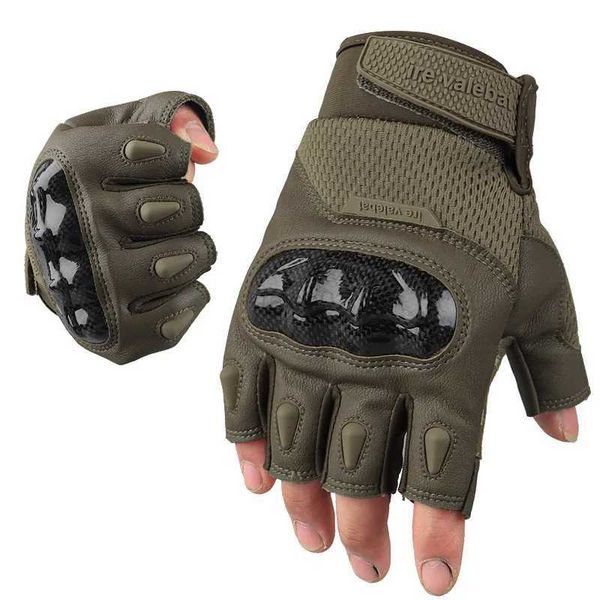 Taktische Handschuhe Schützende Taktische Handschuhe Armee Kampf Militärische Ausbildung Fingerlose Handschuhe Arbeit Für Männer Frauen Klettern Motorrad Biker Handschuhe zln231111