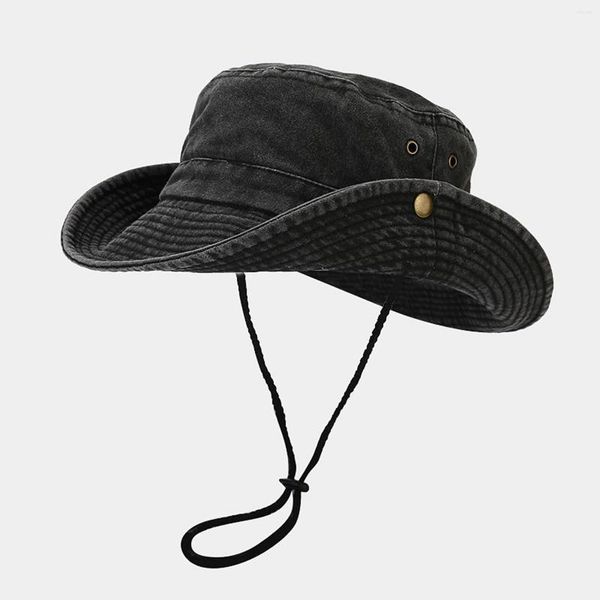 Wide Brim Hats Atmungsaktive Boonie Hat Outdoor Mesh Cap für Reiseangeln