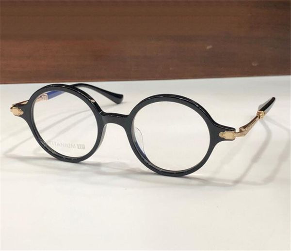 Novo design de moda óculos ópticos redondos 8165 armação de acetato formato retrô estilo japonês lentes transparentes óculos de alta qualidade