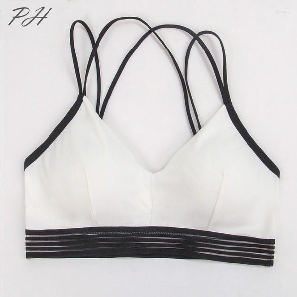 Completo da yoga estivo sexy Meryl reggiseno sportivo da donna bianco fitness gilet sportivo palestra intimo femminile ragazza tempo libero sonno lingerie di seta ghiacciata