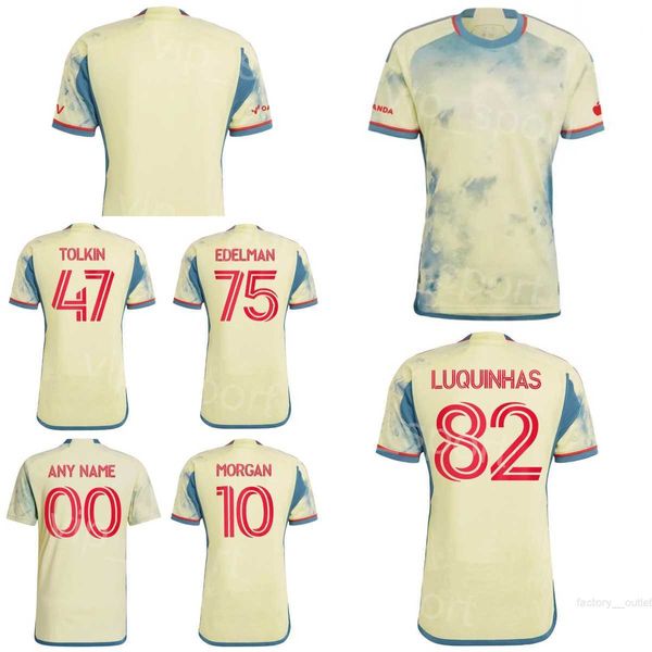 New York Red Soccer 10 Lewis Morgan Trikot 21 Omir Fernandez 12 Dylan Nealis 11 Elias Manoel 23 Cristian Cssseres Jr 4 Andres Reyes Fußballtrikot-Kits FC 2023 2024