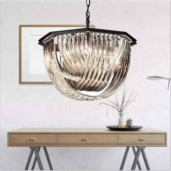 Kronleuchter American Black Metal E14 Led Pendelleuchten Retro Loft Verstellbare Kette Hängelampe Wohnzimmer Glanz Lamparas Leuchten