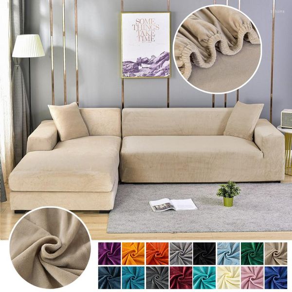 Fodere per sedie GURET Fodera per cuscino per divano in velluto Soggiorno Addensare Sedile elastico Fodera per angoli elasticizzata Protezione per mobili
