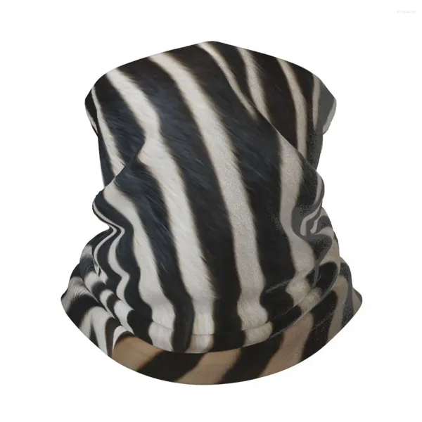 Sciarpe Zebra Stampata Pelliccia Sintetica Bandana Ghetta per Collo Maschera Antivento Sciarpa Copricapo Donna Uomo Copricapo