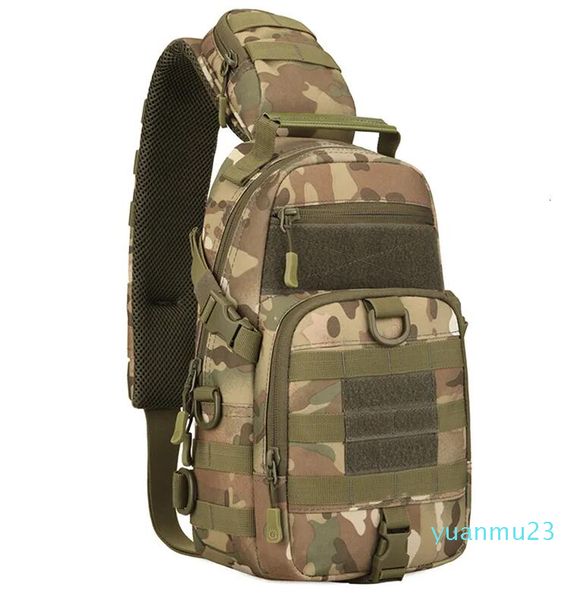 Backpacking Packs Protector Plus Tactical Sling Chest Pack Molle Military Nylon Shoulder 23 Men Crossbody Bag Military Outdoor Wandern Fahrradtasche 230410