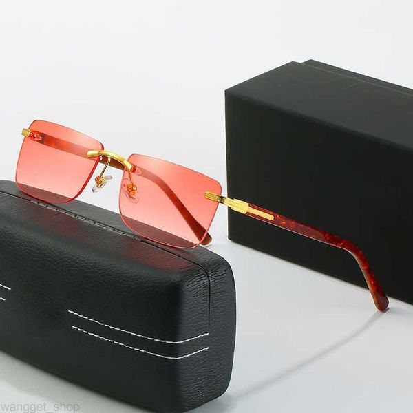 Red Driving Glasses Herren Matsuda TONY stark Sonnenbrille Herren Rossi Coating Square Retro Vintage Randlos Designer Sonnenbrille MAYBA Brillenglas