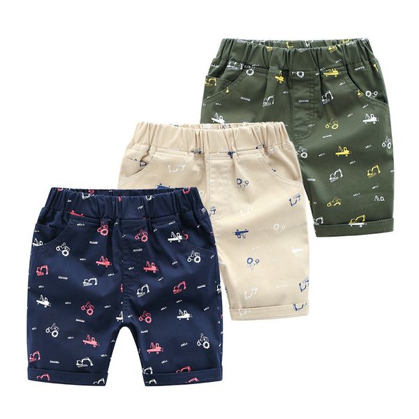 Shorts verão crianças shorts menino menina menina harém calças de dinossauros soltas Crianças do exército