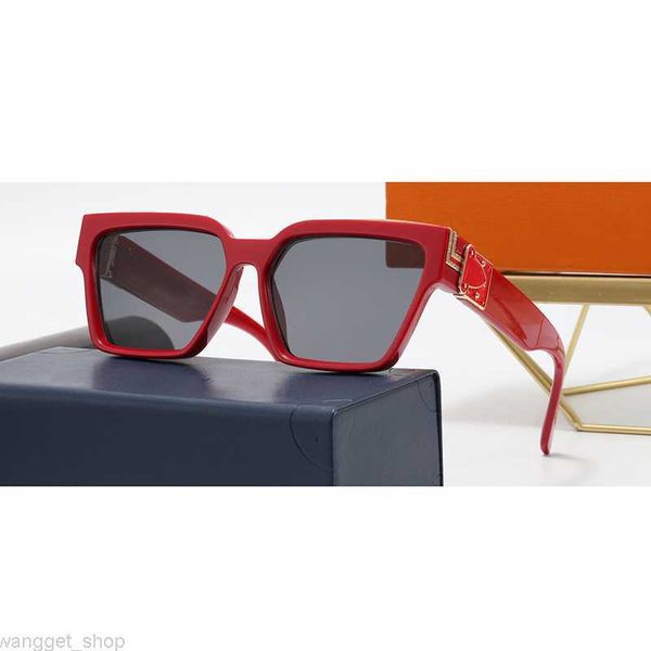 Hochwertige Designer-Sonnenbrille Damen Cat Eye Square Frame Polarized UV400 Polaroid Red Luxury Eyewear Unisex Fashion Classic Men Travel Glass