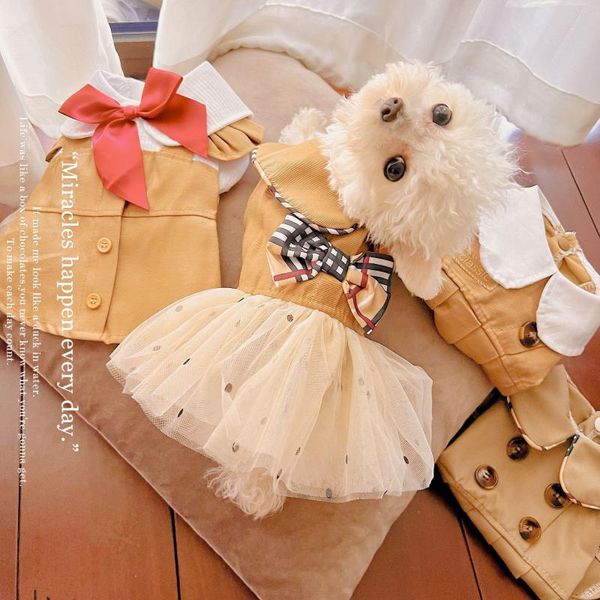 Hundekleidung Pendeln Outfit Haustierkleidung Kostüm Prinzessin Fairy Fashion OL Sweet Lady