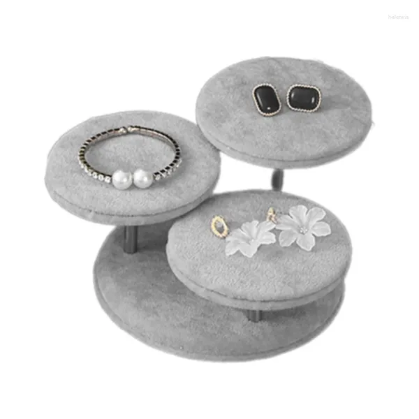 Sacchetti per gioielli Elegante espositore da banco Materiale in tessuto Supporto per bracciale adatto per negozi Mostre Collezioni domestiche