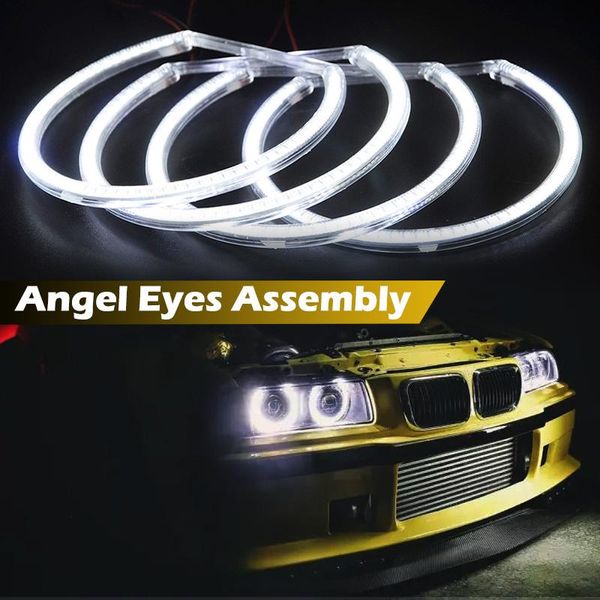 Beleuchtungssystem Andere 131 mm Auto Angel Eyes Halo Ring Tagfahrlicht DRL LED Passend für E46 Limousine Wagon 1998–2001 E36 E38 E39 XenonAndere