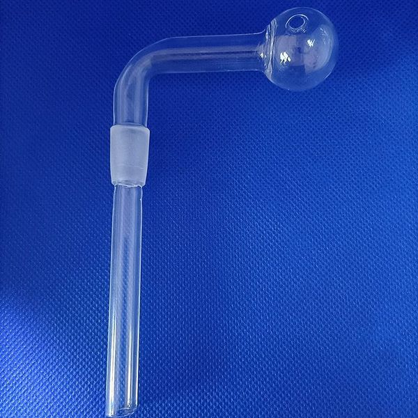 5 Zoll Länge 14mm Männlich Klarglas Ölbrenner Rohr Pyrex Nägel Griff Brennrohr Für Wasserbong Rauchen Rohre ZZ