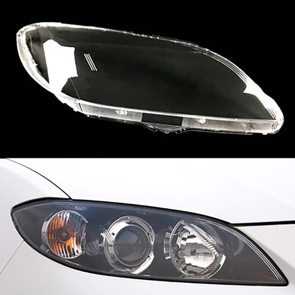 Für Mazda 3 M3 Limousine 2006 ~ 2012 Scheinwerferabdeckung Auto Frontscheinwerfer Scheinwerfer Licht Transparent Lampenschirm Auto Glaslinse Shell
