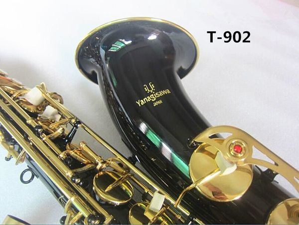 Neue YANAGIS T-902 Tenorsaxophon Marke Tenorsaxophon Musikinstrumente Bb-Ton Schwarzer Goldschlüssel Messingrohr Goldschlüssel Saxophon mit Etui-Mundstück