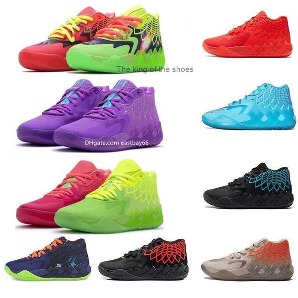 Scarpe da pallacanestro OG 2023 Novità Mens Lamelo Ball MB 01 Scarpe da pallacanestro Queen City Bianco Argento Nero Rosso Blast Verde Galaxy Viola Blu GrigioMB.01