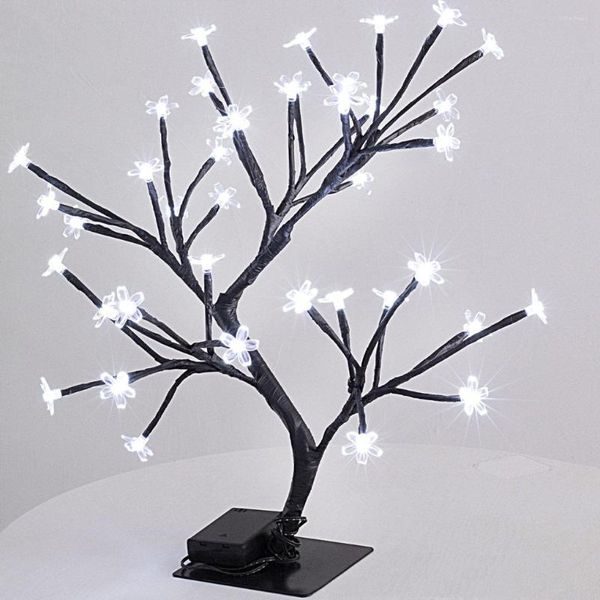 Luzes noturnas Sakura Tree Lâmpeira Interessante casa Adorna simulação doméstica Ornamento LED LED BRANDOM