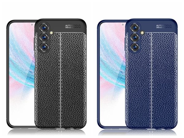 Fashion Lychee Grain Weiche TPU-Hüllen für Samsung A24 4G M14 A13 5G M52 A53 Galaxy A33 Leechee Litchi Business Stoßfester Luxus-Mann-Gel-Smartphone-Abdeckung Gel-Rückenhaut