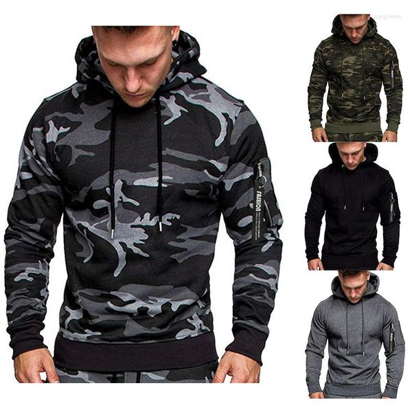 Hoodies masculinos Zogaa Autumn e Winter Fashion Camouflage Men's Casual Jacket Sweater Sweodshirs Cool Streetwear
