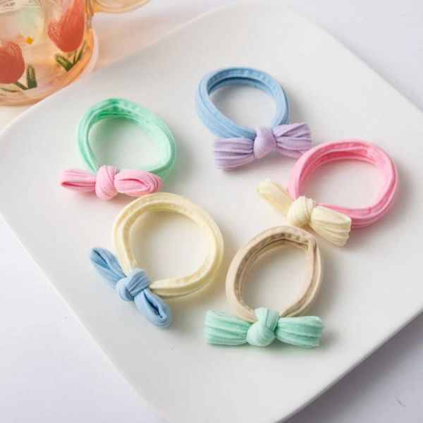 Accessori per capelli Elastico Bowknot Scrunchies Asciugamano Loop Corda Ragazze dolci BB Bangs Hindbrain Coda di cavallo Tornante Copricapo 2 pezzi