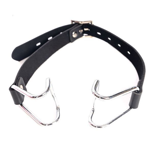 Spielzeug für Erwachsene Harness Gag Spreader Bdsm Open Mouth Gags Metal Claw Hook Force Für Frauen Paare Slave Bondage Wips Erotik Oralsex Zubehör 230411