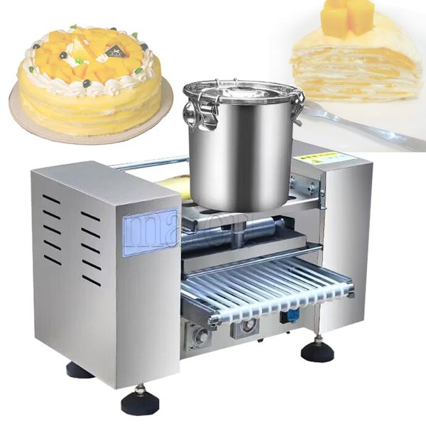 Macchina per pancake automatica commerciale per rotoli di asciugamani, torta, macchina per pancake, macchina per fare torte a mille strati