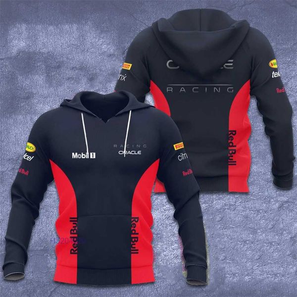 Formula Uno del 2023 Giacca F1 da uomo nuova Giubbotti Ultima felpa da corsa Stampa 3d rossa Felpa con cappuccio per bambini da corsa su strada popolare Casual Pullover da toro Bgzc