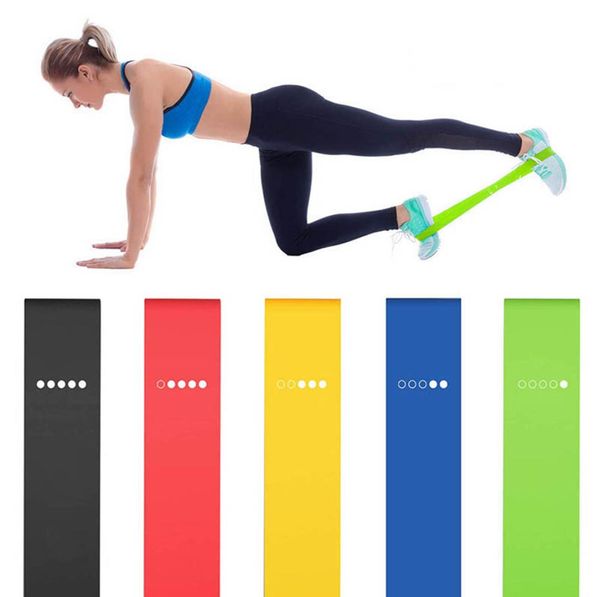 Virson Resistance Yoga Bands Cintura con passante 500mm Lungo 5 colori Yoga Tension Band Gym Home Esercizio Sport Training Workout2844019