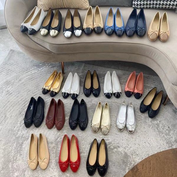 Flache Ballettschuhe, Designer-Damen-Leder-Loafer, Samt, Hochzeit, Party, Tanz, Luxus-Loafer, hochwertige Frühlings- und Herbst-Tanzschuhe aus Rindsleder