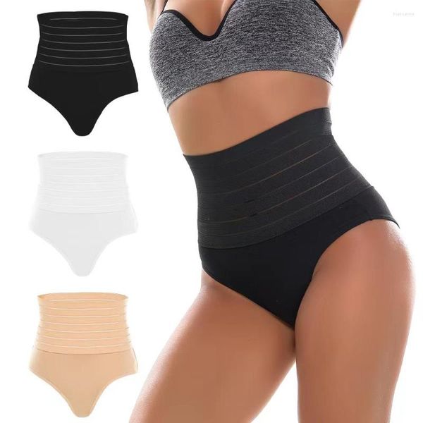 Intimo elasticizzato e contenitivo da donna Vita alta Controllo della pancia Braccio sexy Mutandine di grandi dimensioni Mutandine da donna Dopo il parto Addominale Shapewear Cintura Pancia Trunks