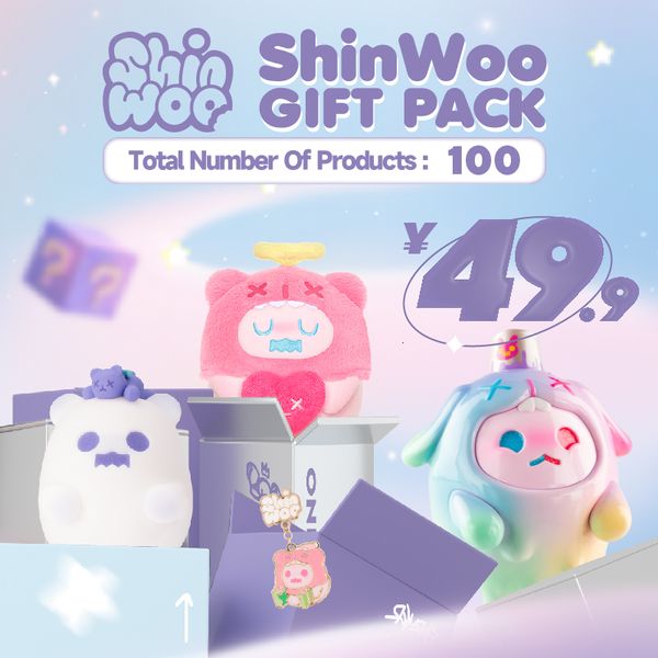 Blind Box Encontrando Unicorn Shinwoo Gift Pack Box Figuras de ação colecionável Bolsa Lucky Bag Mystery Gifts Toys Ghost Bear Decorações 230410