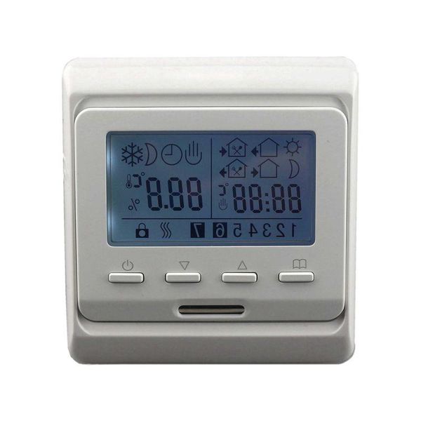 Freeshipping LCD Semanal Programável Piso Aquecimento Regulador de Temperatura Controlador Termostato de Ar com Sensor de Temperatura Tpuhw