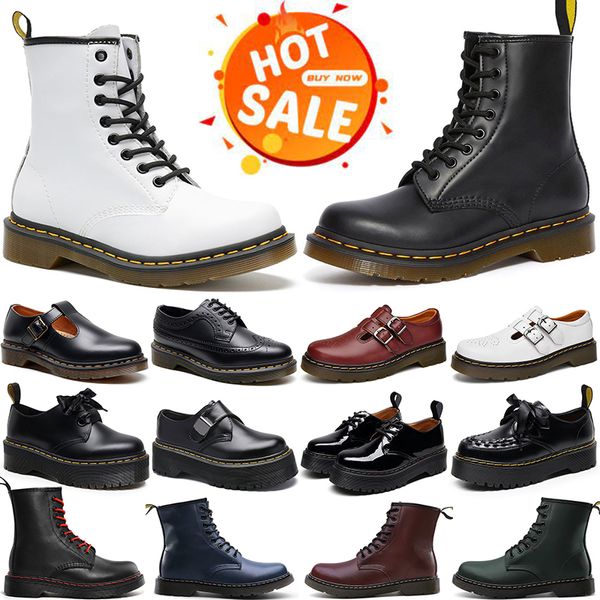 Designer Martins stivali uomo donna neve inverno caldo classico stivaletto bottes doc martens stivaletti da donna mini sneakers con plateau sopra il ginocchio