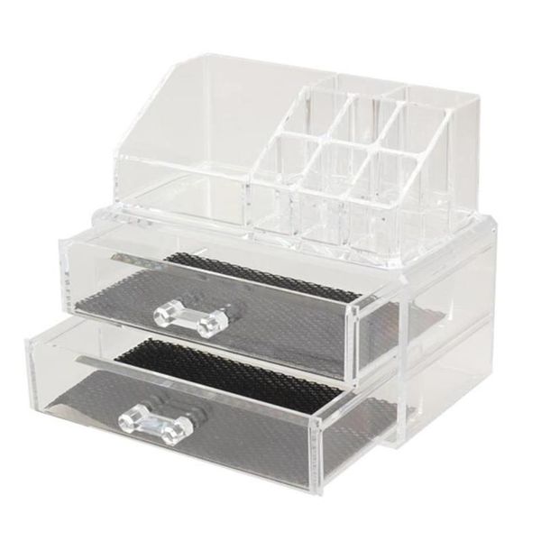 Tragbare transparente Make-up-Organizer-Aufbewahrungsbox, Acryl-Make-up-Organizer, Kosmetik-Make-up-Aufbewahrungsschubladen, Christmas279i