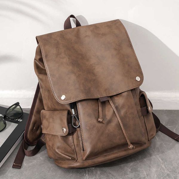 Retro Mode Herren Rucksack Outdoor Reiserucksack für Männer Hohe Kapazität 16 Zoll Laptop Rucksack Männer Frauen Student Schultaschen 230411