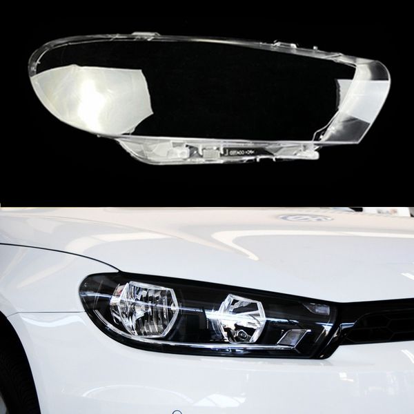 Tampa do farol do carro frontal para Volkswagen VW Scirocco 2009 ~ 2016