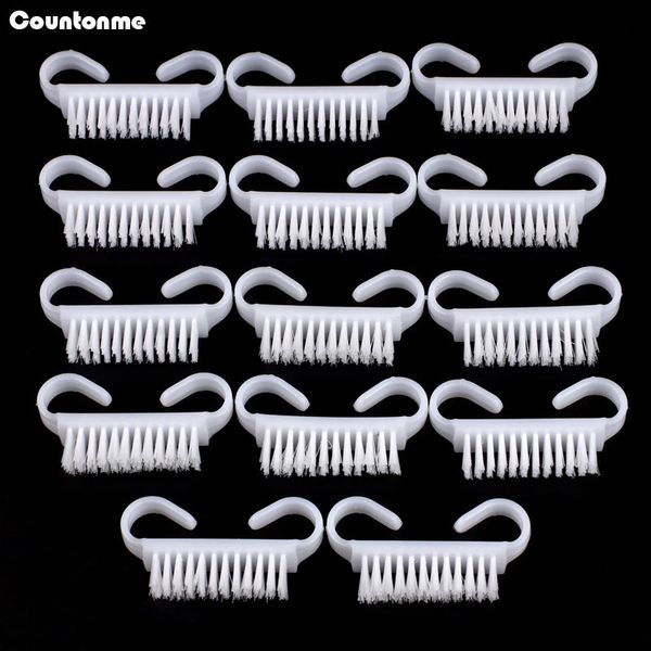 Ferramentas de maquiagem 100pcslot pó branco pó escova de limpeza arte manicure pedicure suave remover acrílico cuidados limpos 231110