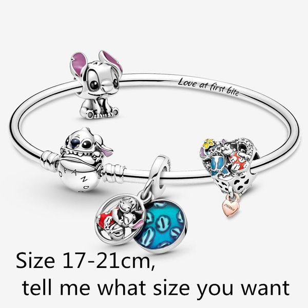 Novo Sra. Wife Charm Designer Bracelets for Women Diy Fit Pandoras Little Mermaid Spider Collection Full Bracelet Jewelry Set