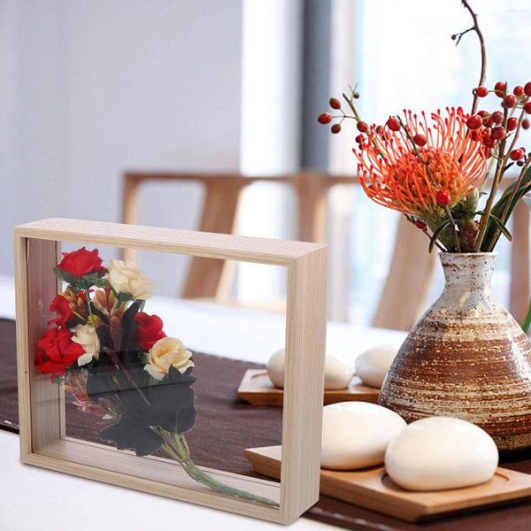 Rahmen Schlafzimmer Dekor Schatten Vitrine Box Wanddekoration Trockenblumen Ständer Halter