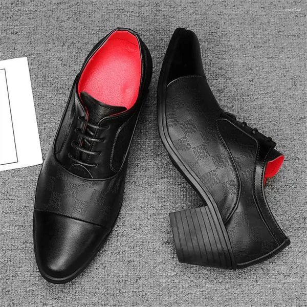 Классические туфли, размер 39, полуформальные мужские кроссовки на каблуке, черные спортивные Tenisfeminino Kawaiis
