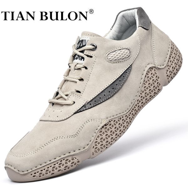 Scarpe casual da uomo fatte a mano Scarpe da ginnastica di moda in pelle da uomo di marca di lusso Masculino Mocassino Scarpe da passeggio traspiranti Plus Size 46