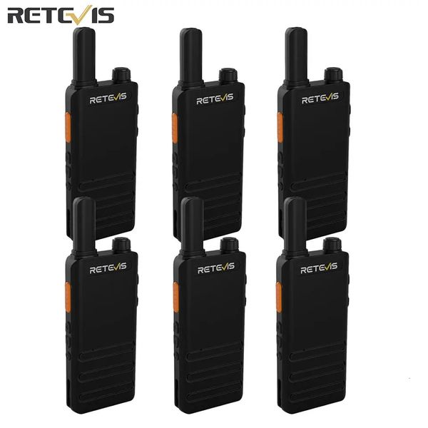 Andere Sportartikel 6 Stück Mini-Walkie-Talkie Retevis RT622P Tragbare USB-Typ-C-Lade-Walkietalkies VOX FRS PMR4 Profesional Twoway Radio ht 231110