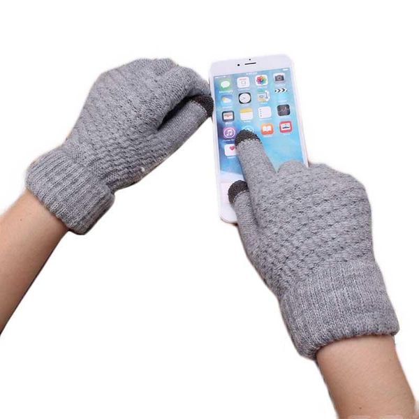 Five Fingers Gloves ZUIDID Damen Kaschmir gestrickt Winter Stretch Strickfäustlinge Wolle Vollfinger Guantes Damen Herbst warmer Handschuh