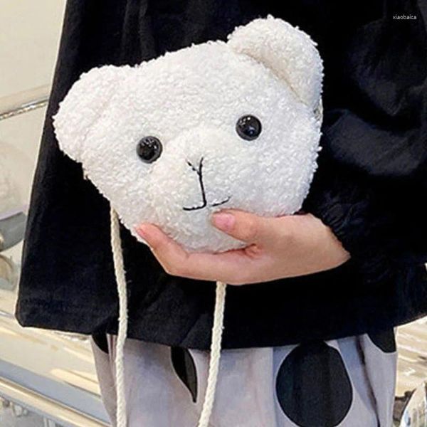 Marsupi Borsa a tracolla per orso di peluche del fumetto delle ragazze per bambini Messenger per bambini Portamonete Kawaii Zaino per animali di peluche per bambine