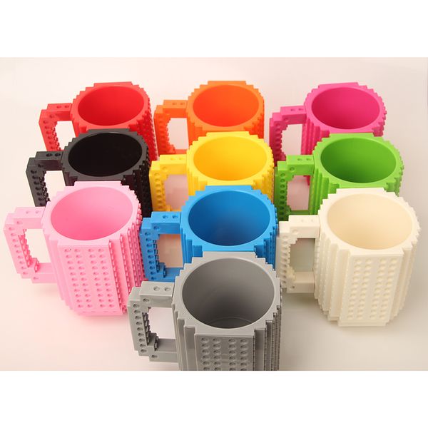 Tazze Tazza da caffè creativa da 350 ml Tazze da costruire su mattoni Porta acqua potabile per design LEGO Building Blocks 230411