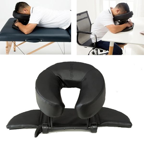 Andere Massageartikel Home Kit Deluxe verstellbare Kopfstütze Gesichtskissen Beauty Cradle Rest Pad für Schreibtisch Tischplatte 231110