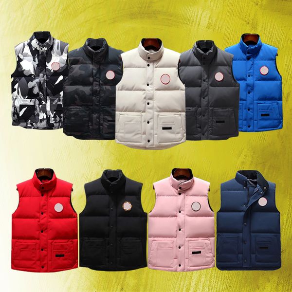 Designer Men's Vest Down Coats Venda Europa e Estados Unidos Outono / Inverno Down Algodão Ganso Canadense Marca de Luxo Jaquetas Ao Ar Livre Novos Designers C D9il #