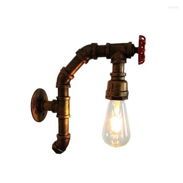 Duvar lambaları Loft Metal Su Boru Sconce Vintage İç Işık Oturma Odası Mutfak Yatak Odası Lambası Ev Deco Aydınlatma Armatürleri