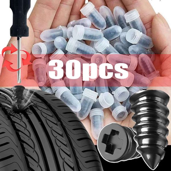 Neue 10/30Pcs Auto Motorrad Vakuum Reifen Reparatur Nägel Lkw Roller Fahrrad Reifen Punktion Reparatur Werkzeuge Gummi Metall nägel Zubehör