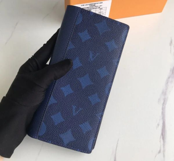 223 Portafogli stilisti di lusso Borsa Brazza da uomo pochette slim da donna Portamonete con lettera fiore di alta qualità porta carte lunghi con sacchetto per la polvere 30272 #