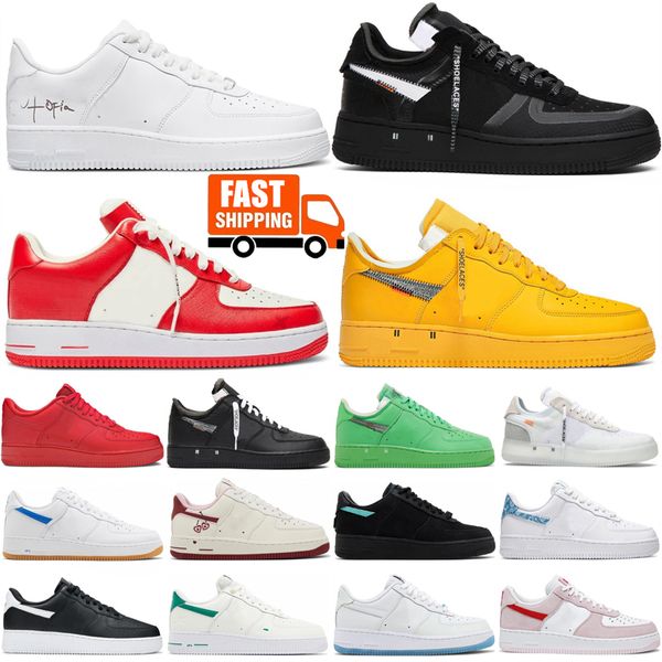 Sapatos casuais ao ar livre Utopia Triple White 07 Black Split Valentine Day Volt Verde Amarelo X OF Mca Gum Celestine Blue Mens Womens Designer Sneakers Treinadores